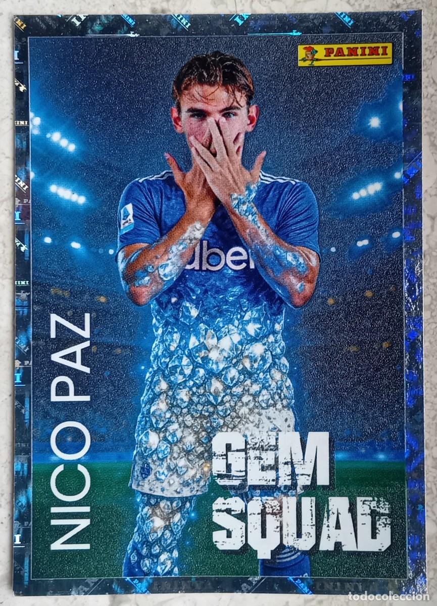 Cromos de F&uacute;tbol: Figurina Panini 2025-26 Cromo Calciatori 2026 Nico Paz Como n 486 Gem Squad