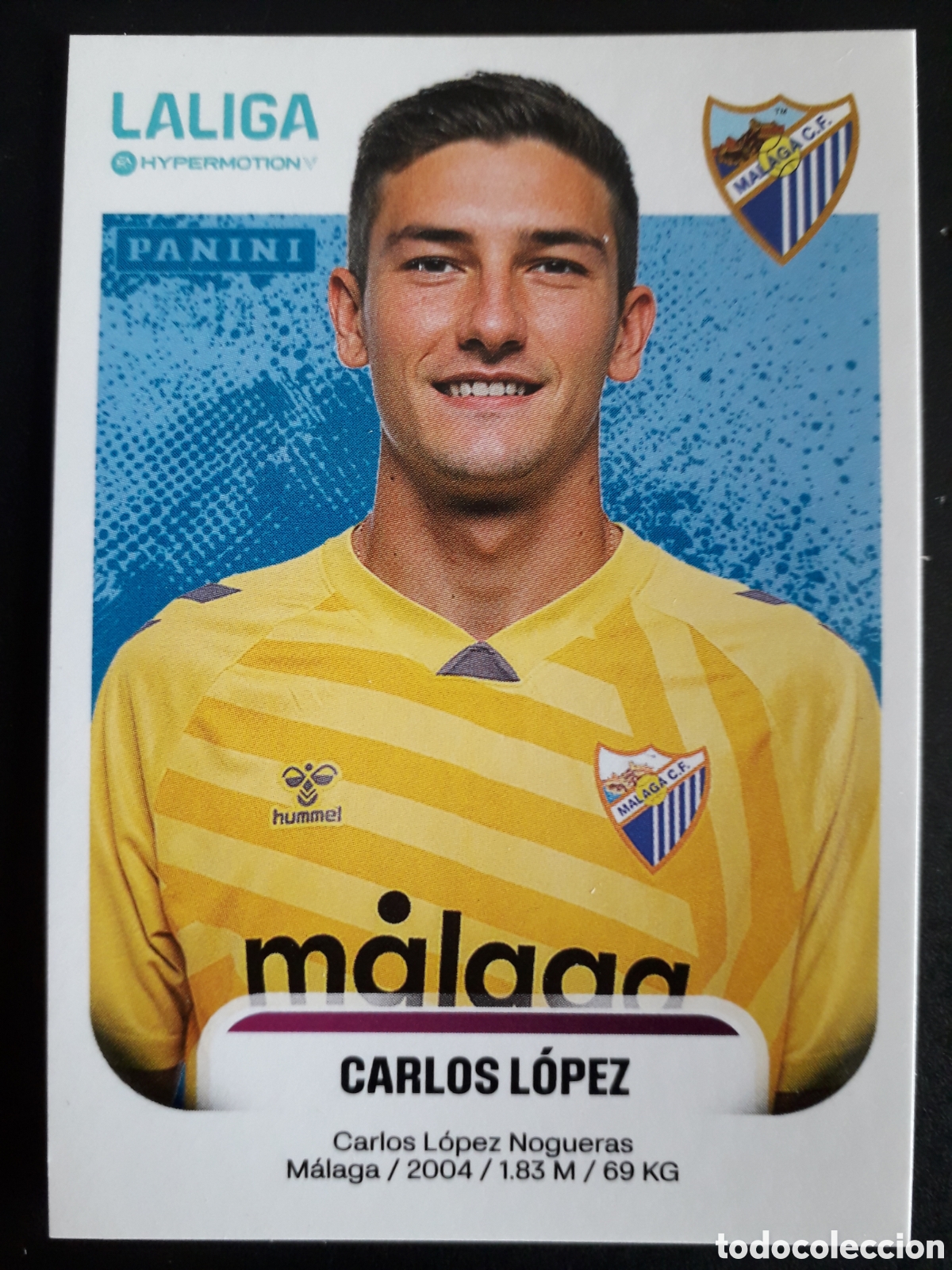 Cromos de F&uacute;tbol: CARLOS L&Oacute;PEZ M&Aacute;LAGA N&deg; 290 LALIGA HYPERMOTION 25 26 2025 2026 PANINI SIN PEGAR PEDIDO M&Iacute;NIMO 3&euro;