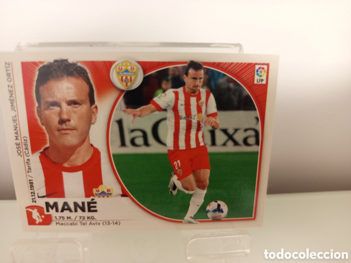Cromos de F&uacute;tbol: ❇️ CROMO ⚽ MAN&Eacute; ALMER&Iacute;A 14 15 2014 2015 ESTE PANINI SIN PEGAR ❇️