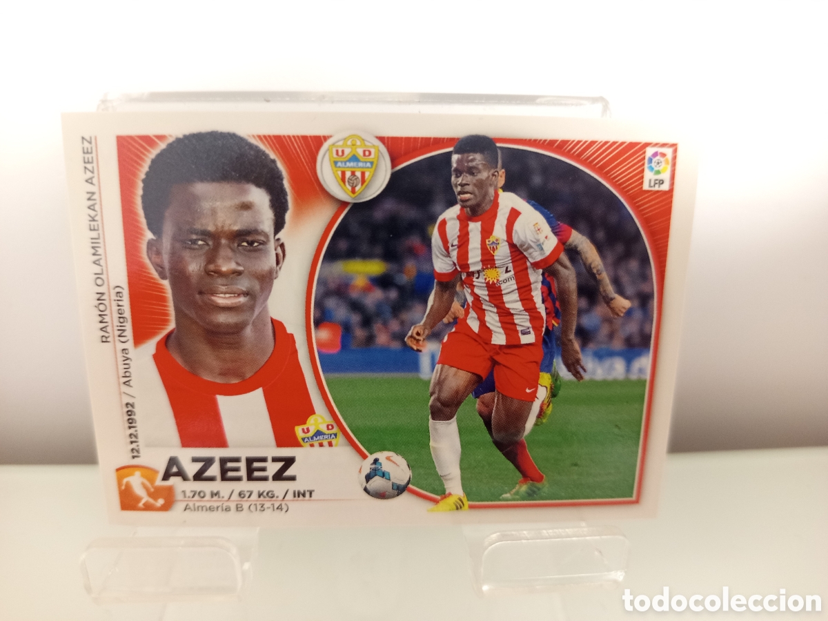Cromos de F&uacute;tbol: ❇️ CROMO ⚽ AZEEZ ALMER&Iacute;A 14 15 2014 2015 ESTE PANINI SIN PEGAR ❇️