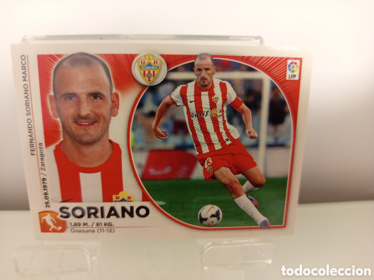 Cromos de F&uacute;tbol: ❇️ CROMO ⚽ SORIANO ALMER&Iacute;A 14 15 2014 2015 ESTE PANINI SIN PEGAR ❇️
