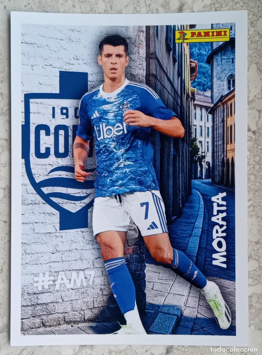 Cromos de F&uacute;tbol: Figurina Panini 2025-26 Cromo Calciatori 2026 Alvaro Morata Como n 27 Nuovi Arrivi