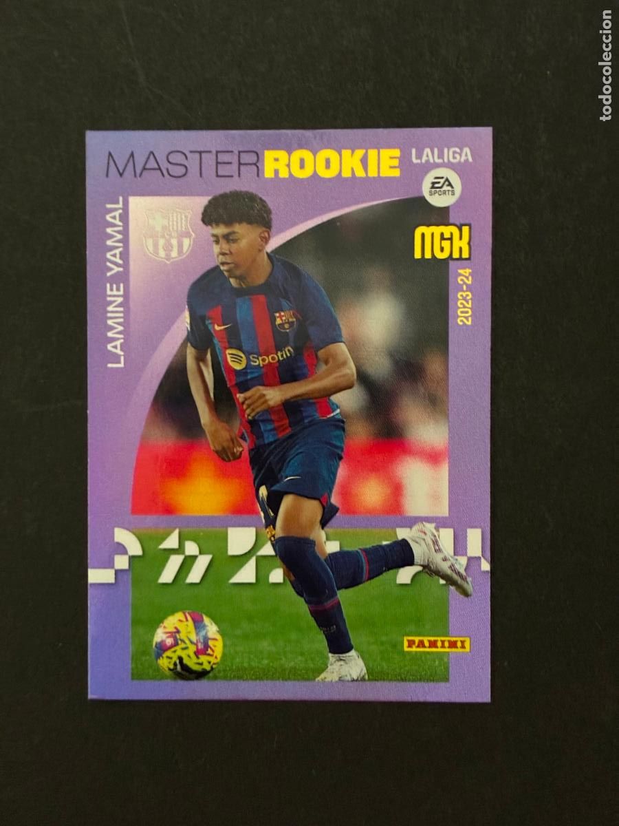 Cromos de F&uacute;tbol: 423 LAMINE YAMAL MASTER ROOKIE FC BARCELONA MEGACRACKS 2023/24