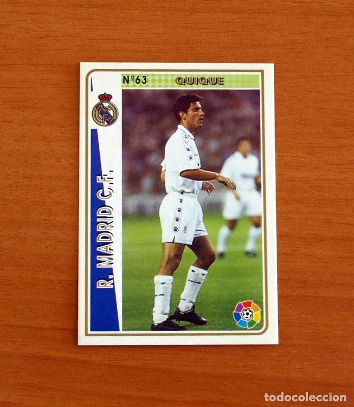 Fu&szlig;ball-Sticker: Real Madrid -N&ordm; 63 Quique -Mundicromo Las Fichas de la Liga 1994-1995-94-95