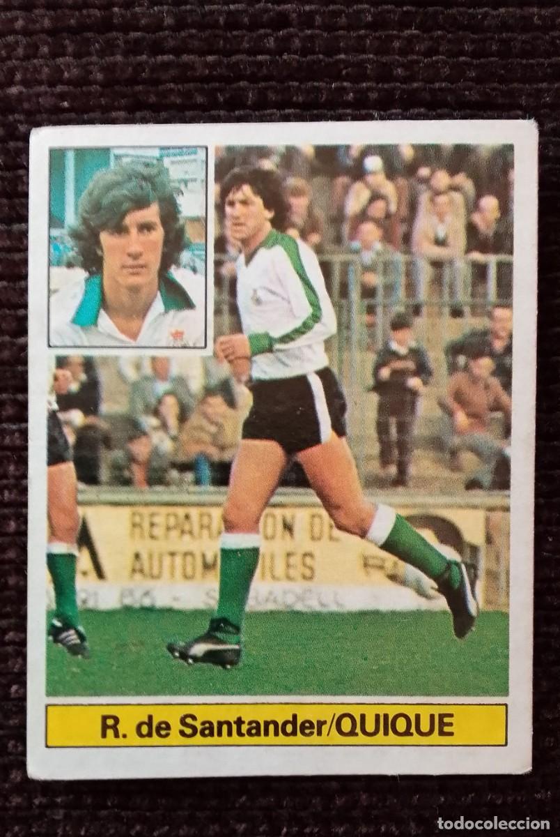 Fu&szlig;ball-Sticker: CROMO CAMPEONATO DE LIGA 81-82. QUIQUE. RACING DE SANTANDER. EDICIONES ESTE.