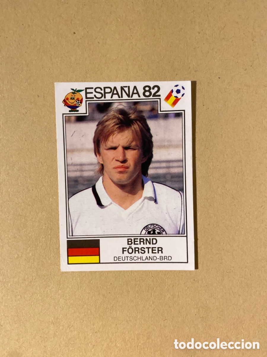 Cromos de F&uacute;tbol: Cromo panini mundial Espa&ntilde;a 82 n&uacute;mero 118 F&ouml;rster - Sticker album world cup Spain 1982 URSS