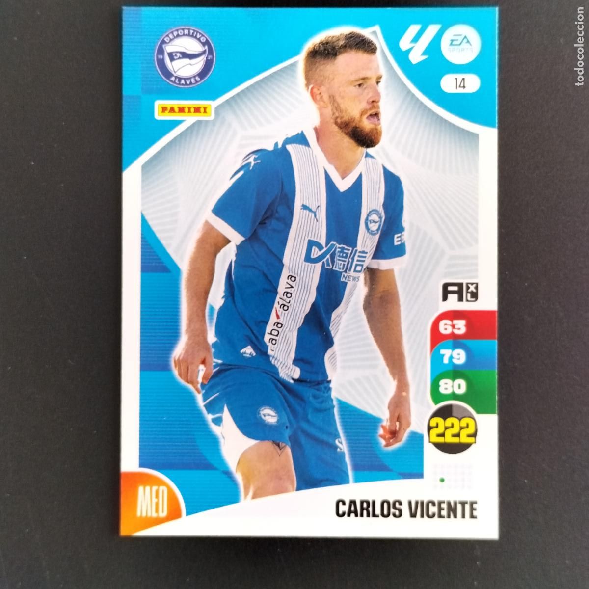 Cromos de F&uacute;tbol: 14 CARLOS VICENTE ALAVES CROMOS ADRENALYN XL LALIGA CARD 2024 2025 24 25 PANINI