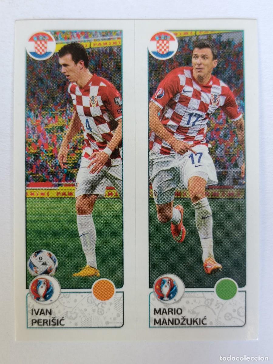 Cromos de F&uacute;tbol: #436 PERISIC-MANDZUKIC (CROACIA) EURO FRANCIA 2016 PANINI