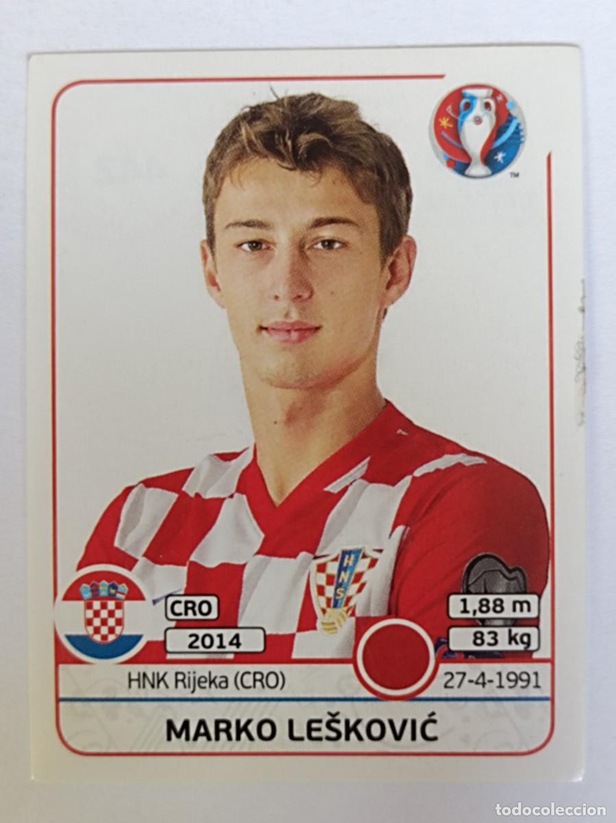 Fu&szlig;ball-Sticker: #442 MARKO LESKOVIC (CROACIA) EURO FRANCIA 2016 PANINI