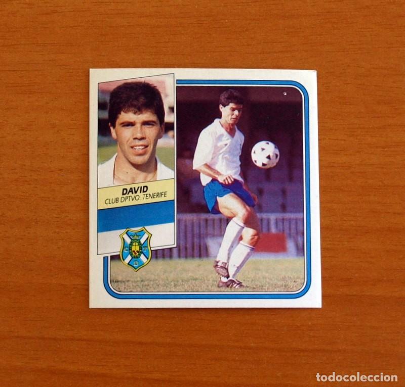 Cromos de F&uacute;tbol: Tenerife - David - Ediciones Este Liga 1989-1990, 89-90 - Nunca Pegado