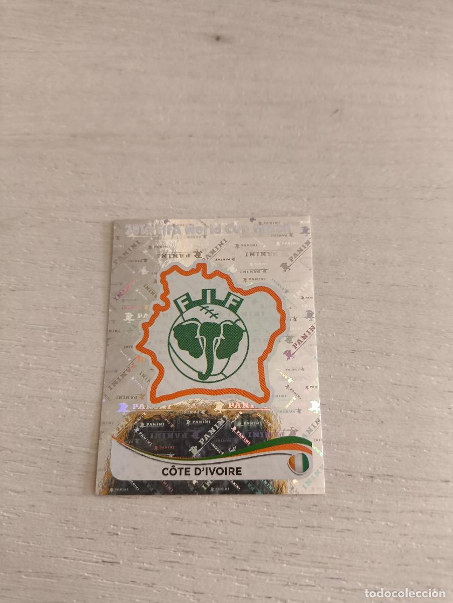 Cromos de F&uacute;tbol: 222 ESCUDO COSTA DE MARFIL PANINI FIFA MUNDIAL WORLD CUP BRASIL 2014 NO LIGA ESTE