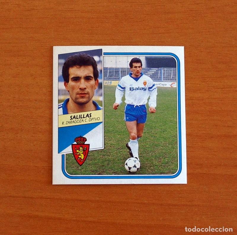 Football Stickers: Real Zaragoza - Salillas - Ediciones Este Liga 1989-1990, 89-90 - Nunca Pegado