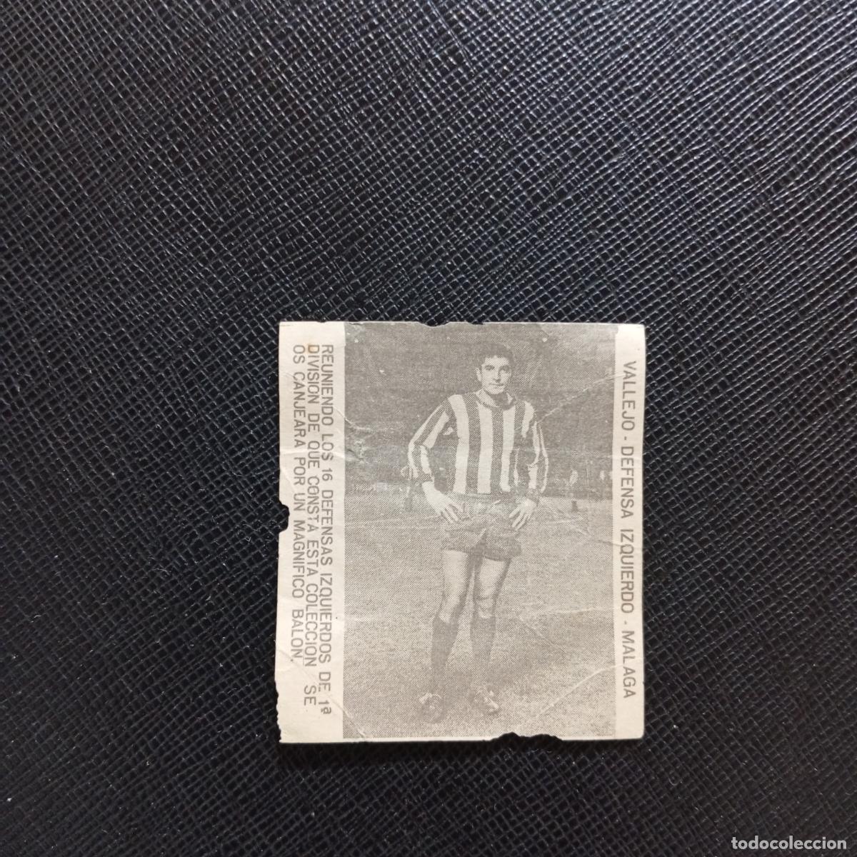 Football Stickers: VALLEJO MALAGA CARAMELOS RAMOS 1965 1966 CROMO FUTBOL 65 66 LIGA - A206 PG30