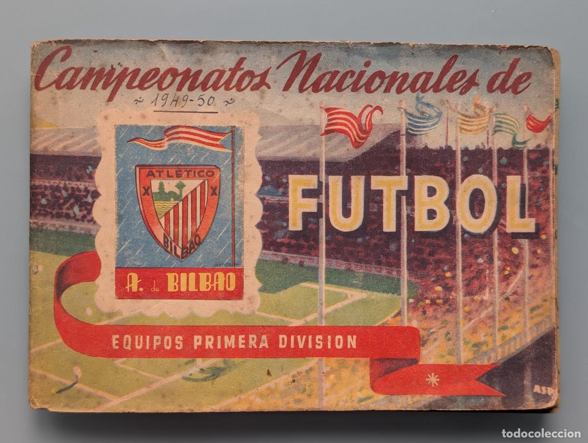 Cromos de F&uacute;tbol: MUY DIFICIL ALBUM VACIO ATHLETIC CLUB BILBAO RUIZ ROMERO LIGA 1949 1950 1949/50 VIZCAYA PERFECTA CON