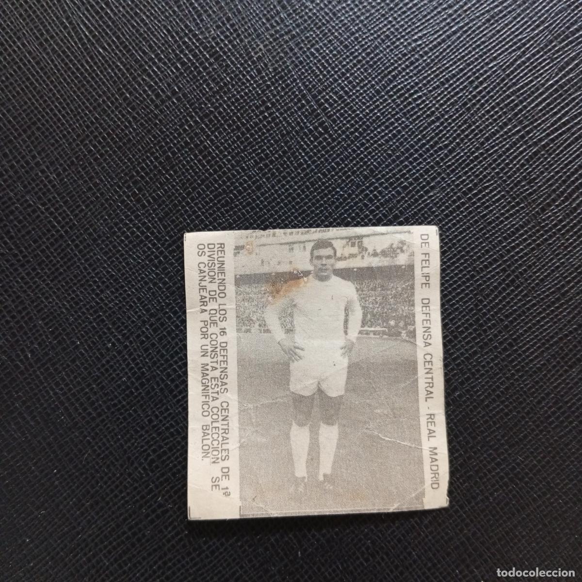 Cromos de F&uacute;tbol: DE FELIPE REAL MADRID CARAMELOS RAMOS 1965 1966 CROMO FUTBOL 65 66 LIGA - A206 PG38