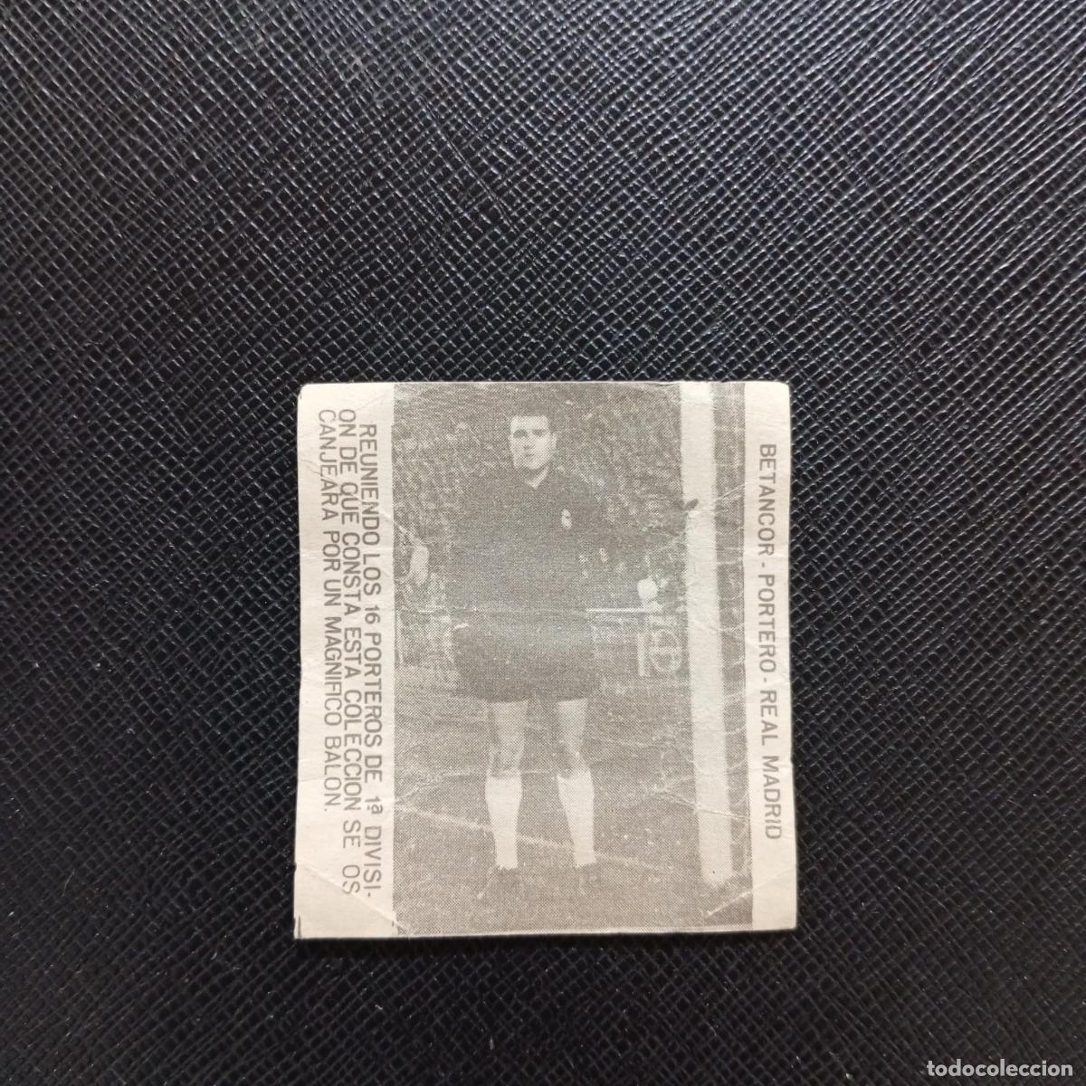 Cromos de F&uacute;tbol: BETANCOR REAL MADRID CARAMELOS RAMOS 1965 1966 CROMO FUTBOL 65 66 LIGA - A206 PG39