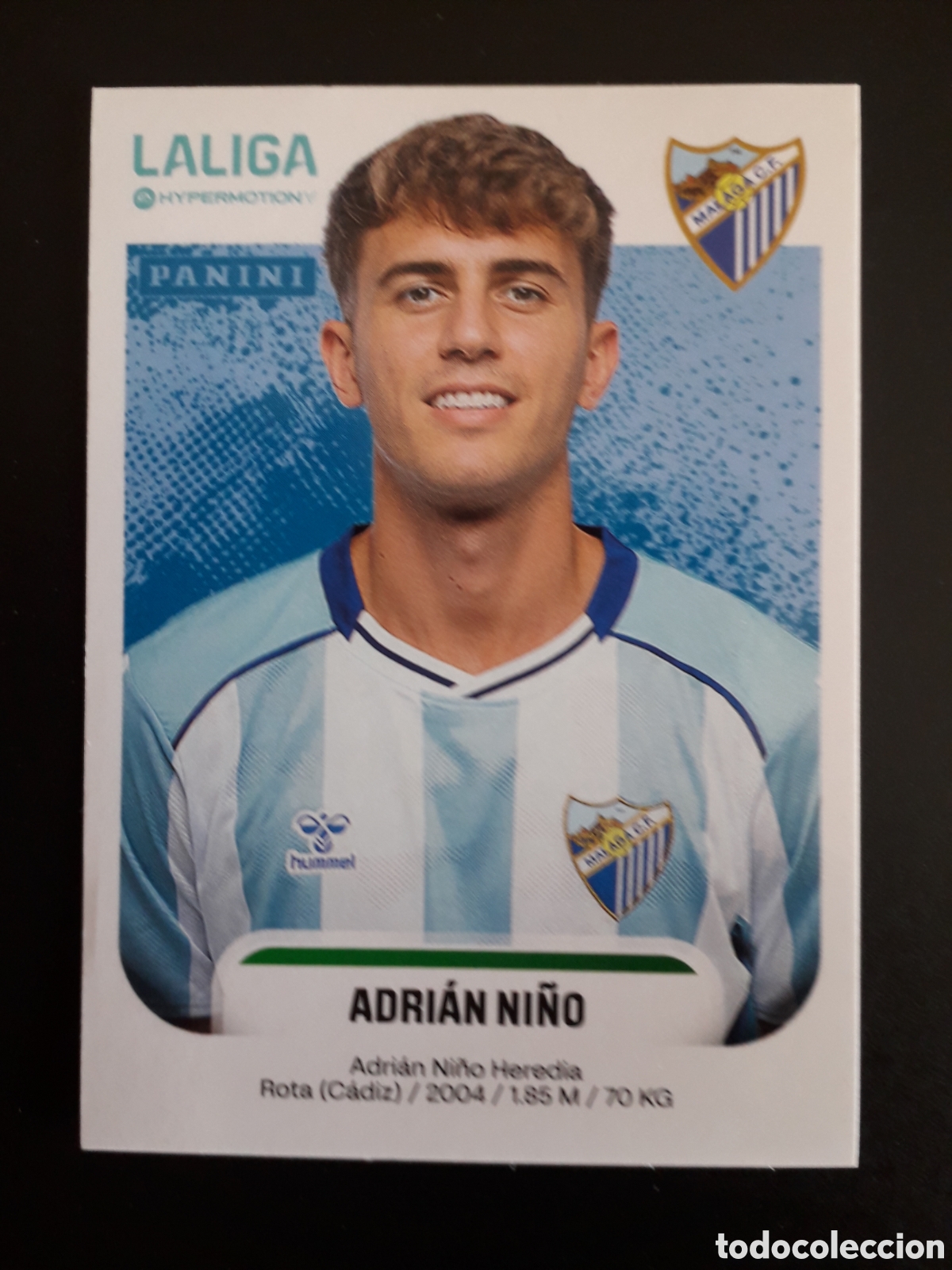 Cromos de F&uacute;tbol: ADRI&Aacute;N NI&Ntilde;O M&Aacute;LAGA N&deg; 304 LALIGA HYPERMOTION 25 26 2025 2026 PANINI SIN PEGAR PEDIDO M&Iacute;NIMO 3&euro;.