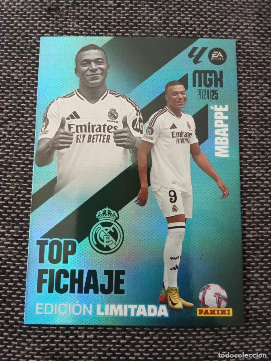 Cromos de F&uacute;tbol: Top fichaje mbappe real Madrid edici&oacute;n limitada megacracks 2024-25