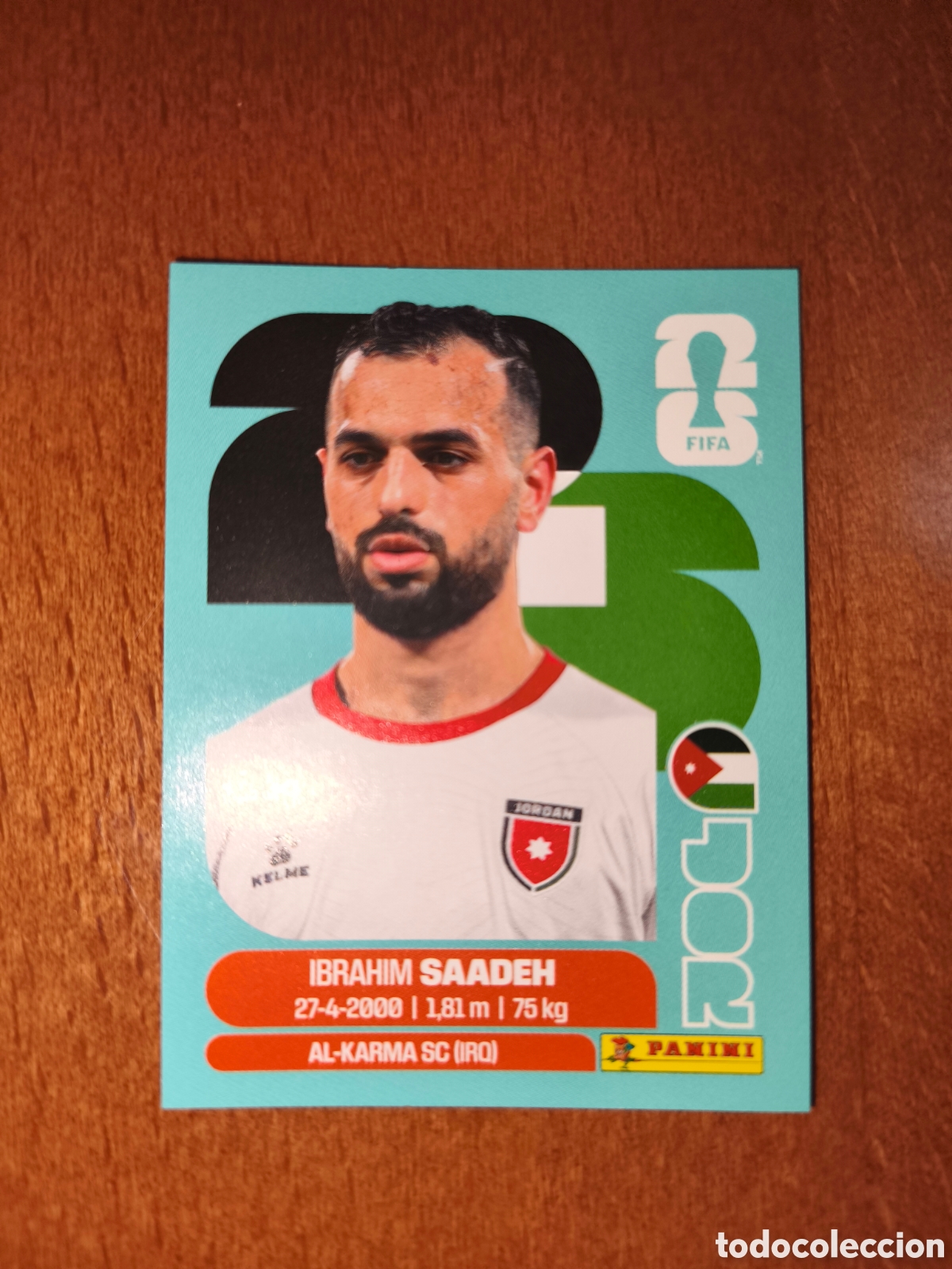Fu&szlig;ball-Sticker: JOR9 Ibrahim Saadeh Fifa World Cup 2026 Jordania
