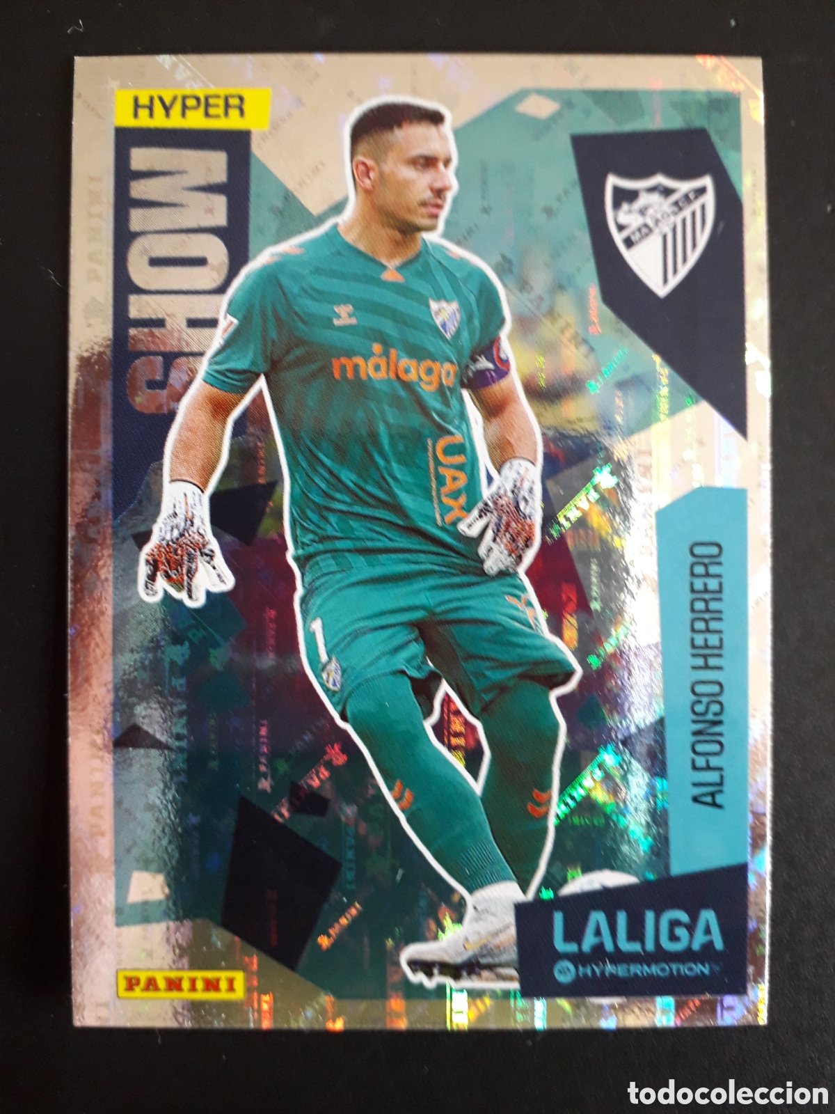 Fu&szlig;ball-Sticker: ALFONSO HERRERO M&Aacute;LAGA SHOW N&deg; 420 LALIGA HYPERMOTION 25 26 2025 2026 PANINI PEDIDO M&Iacute;NIMO 3&euro;