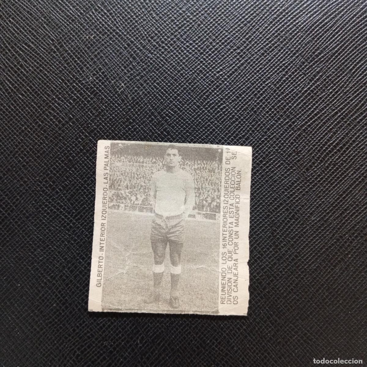 Fu&szlig;ball-Sticker: GILBERTO LAS PALMAS CARAMELOS RAMOS 1965 1966 CROMO FUTBOL 65 66 LIGA - A206 PG43