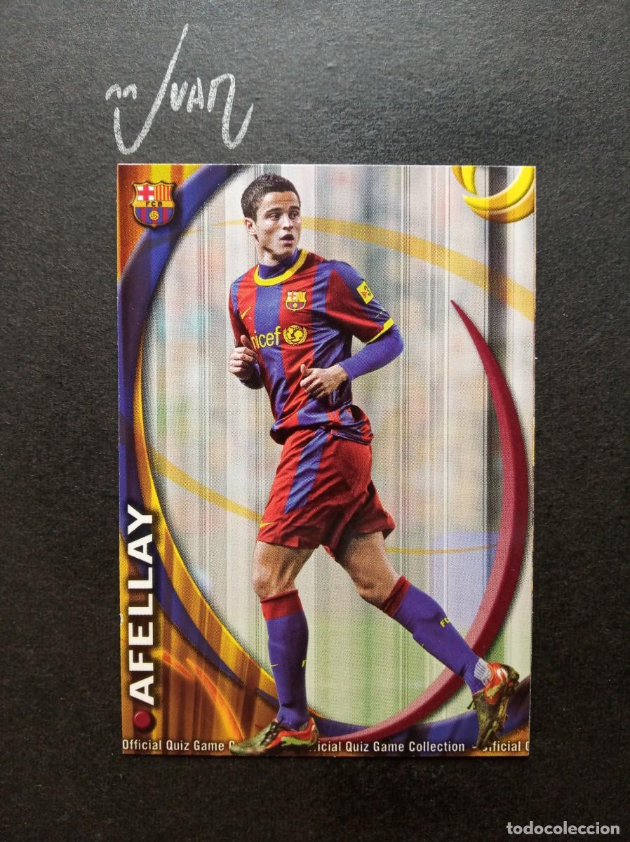 Cromos de F&uacute;tbol: N&ordm; 1278 FICHAJE UH + IV AFELLAY FC BARCELONA NETHERLANDS ⚽ MUNDICROMO &reg; 2010 2011 QUIZ LIGA 10 11