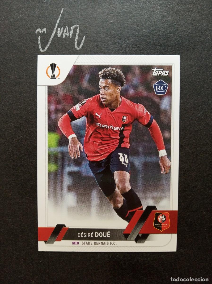 Cromos de F&uacute;tbol: 48 ROOKIE DESIRE DOUE STADE RENNAIS ⚽ TOPPS &reg; FLAGSHIP UEFA CLUB COMPETITIONS 2022 2023 22 23 NUEVO