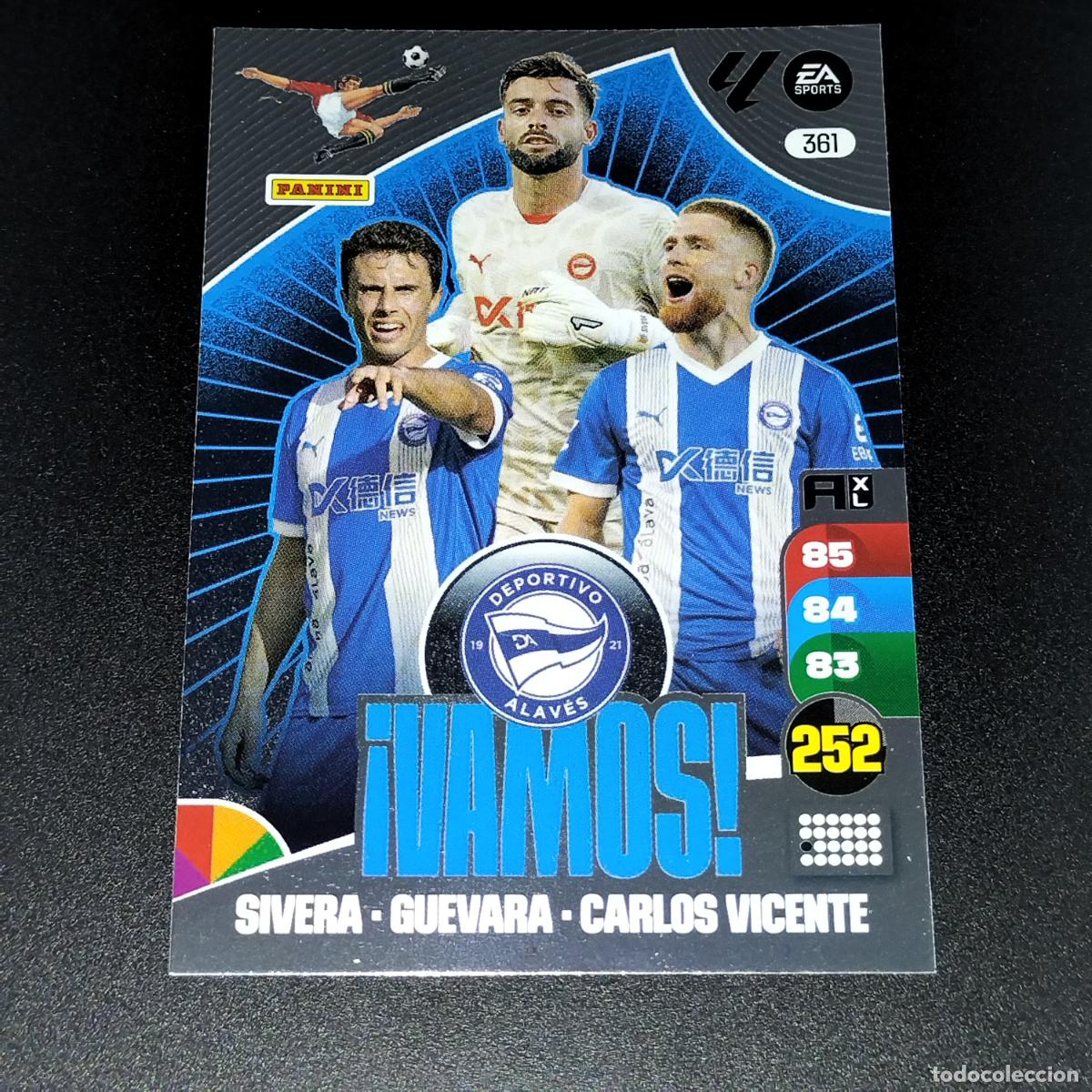 Cromos de F&uacute;tbol: 361 VAMOS SIVERA GUEVARA CARLOS VICENTE ALAVES CROMOS ADRENALYN LALIGA CARD 2024 2025 24 25 PANINI