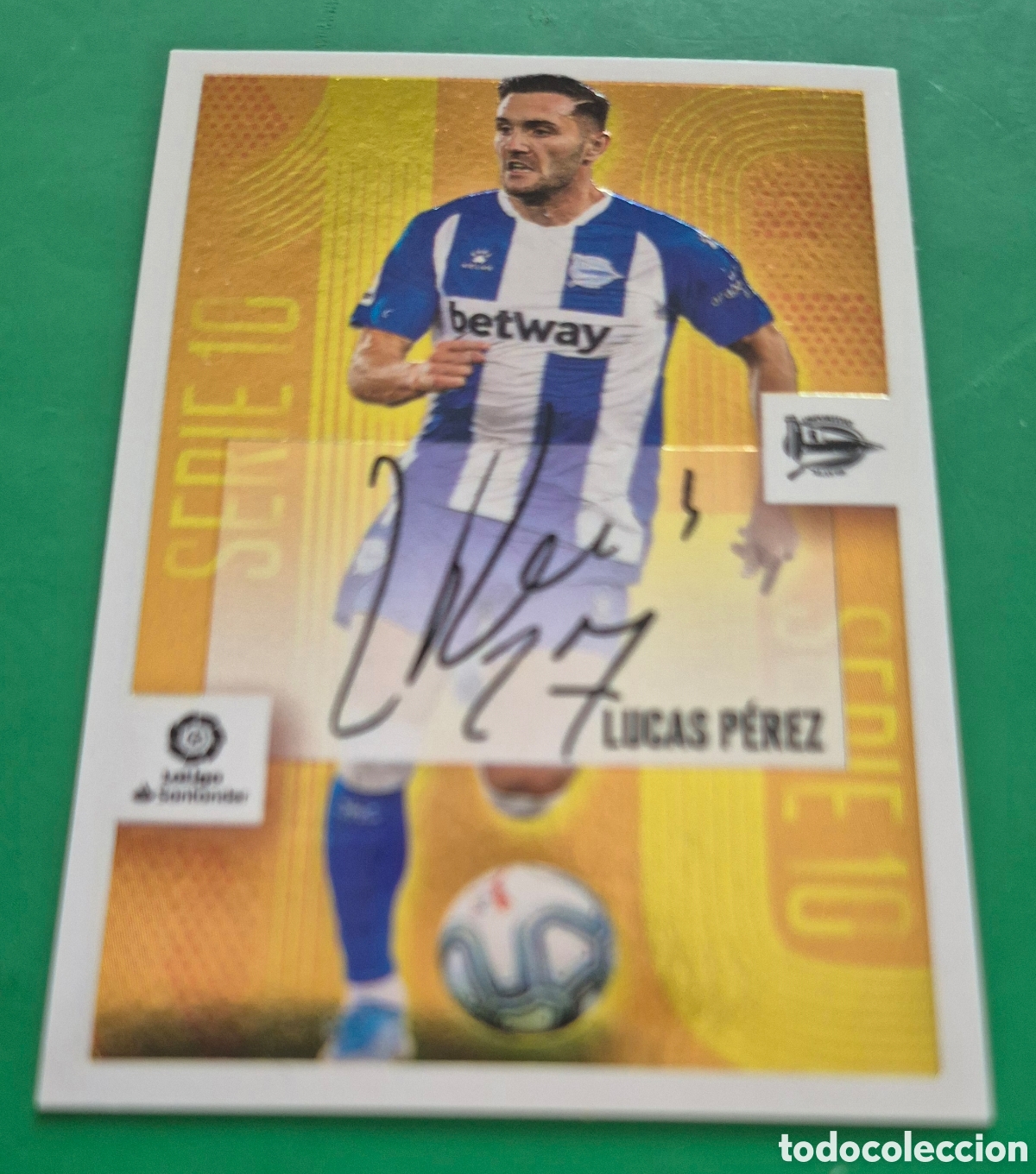 Cromos de F&uacute;tbol: CROMO DE FUTBOL LUCAS PEREZ DEL DEPORTIVO ALAVES SERIE 10 SIN PEGAR N&ordm; 13 LIGA ESTE 2020-2021/20-21