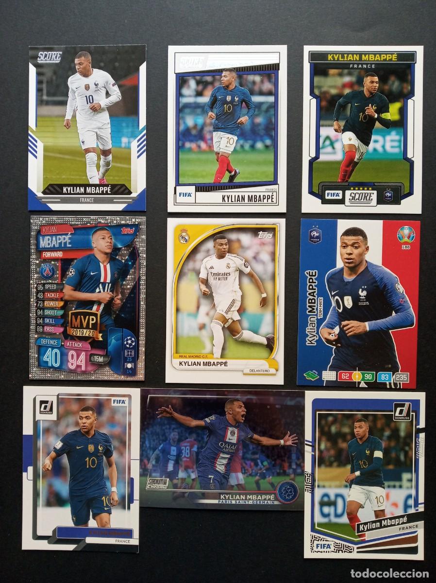 Cromos de F&uacute;tbol: LOTE 9 CROMOS MBAPPE REAL MADRID FRANCIA ⚽ TOPPS &reg; PANINI &reg; CHROME DONRUSS SCORE 2020 - 2026 25 26