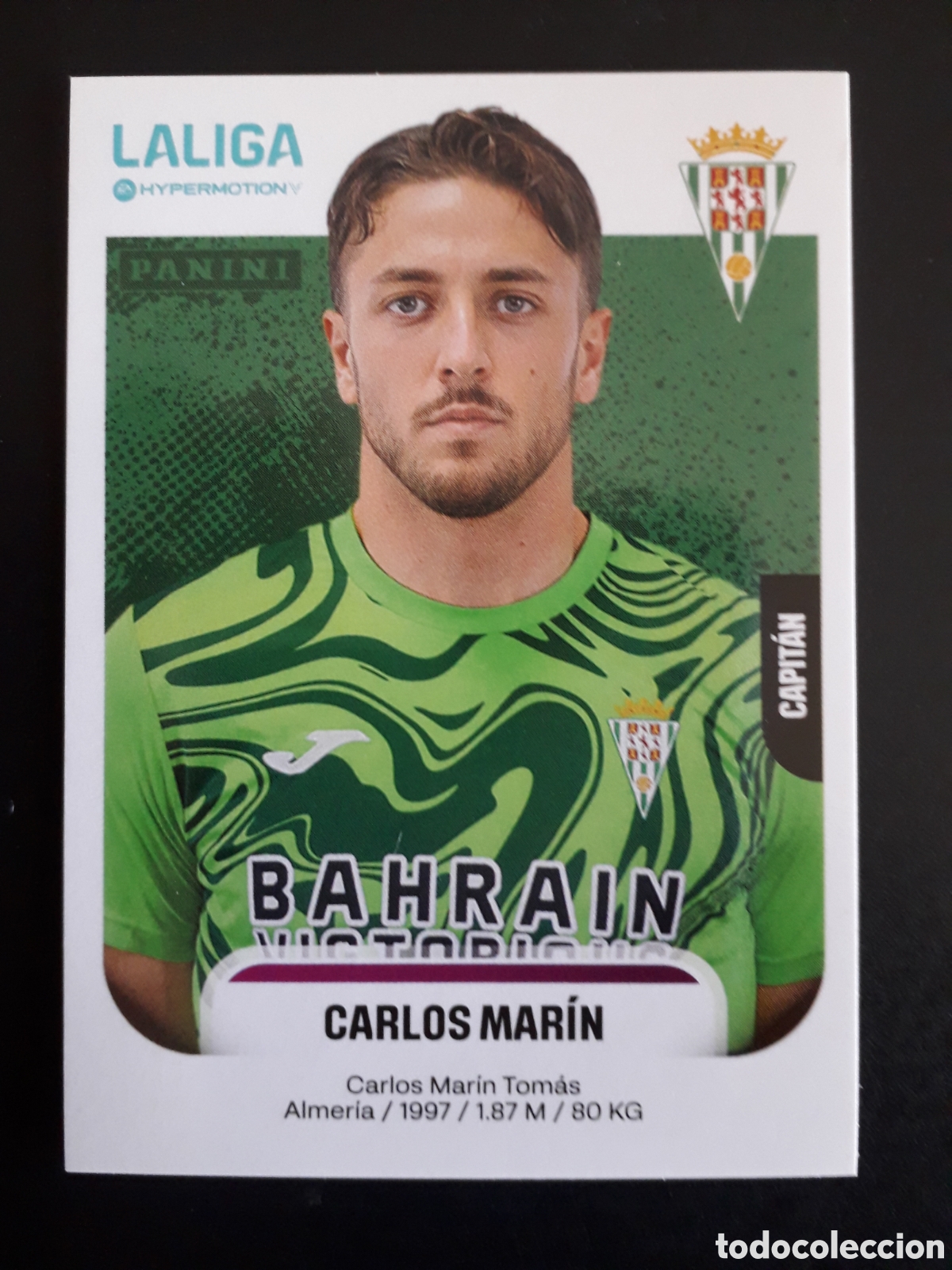 Cromos de F&uacute;tbol: CARLOS MAR&Iacute;N C&Oacute;RDOBA N&deg; 137 LALIGA HYPERMOTION 25 26 2025 2026 PANINI SIN PEGAR PEDIDO M&Iacute;NIMO 3&euro;