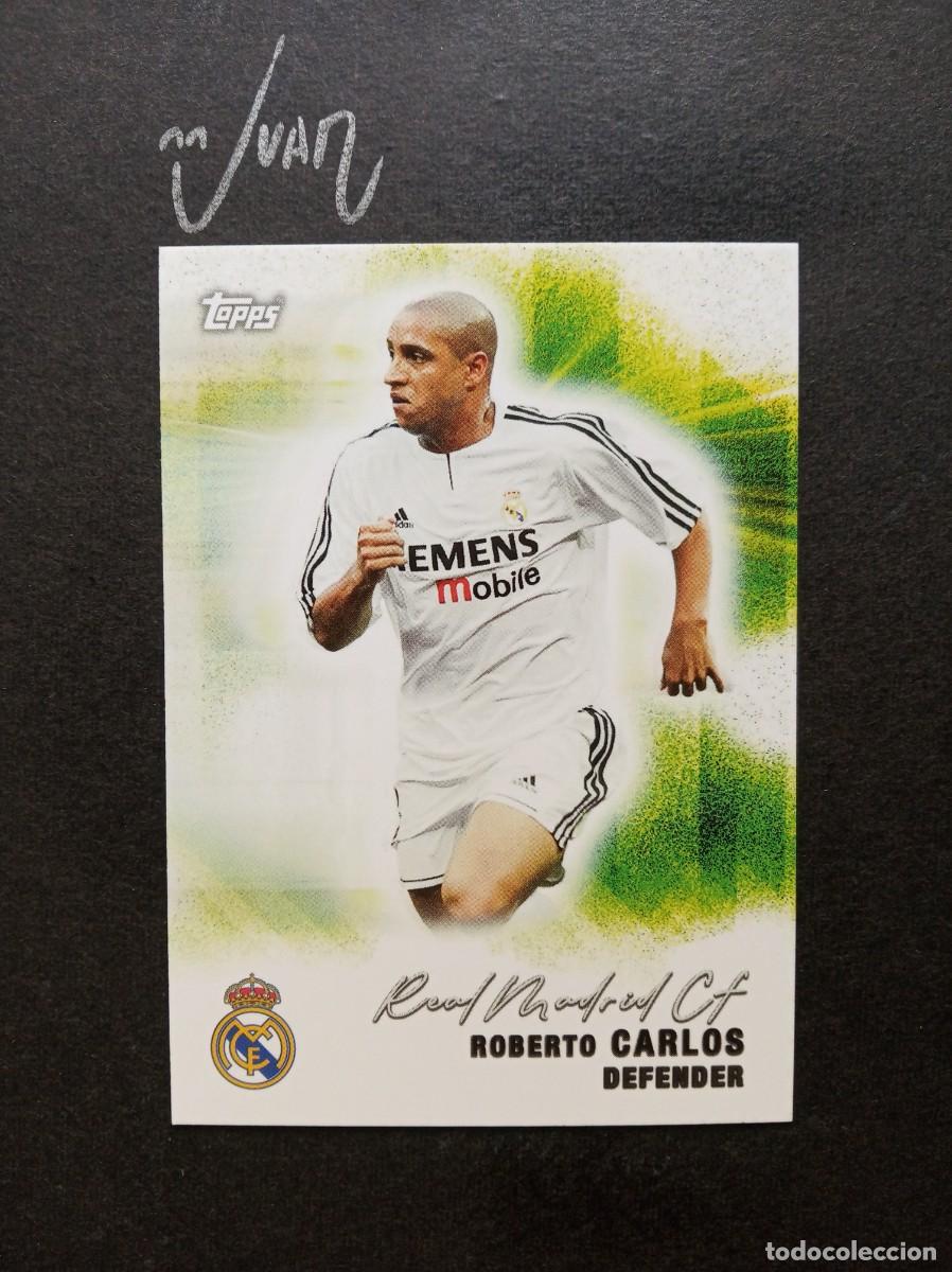 Cromos de F&uacute;tbol: N&ordm; 35 PITCH PURSUITS ROBERTO CARLOS REAL MADRID BRASIL ⚽ TOPPS &reg; TEAM SET 2025 2026 25 26 NUEVO