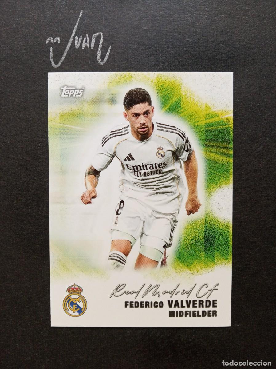 Cromos de F&uacute;tbol: N&ordm; 34 PITCH PURSUITS FEDERICO VALVERDE REAL MADRID URUGUAY ⚽ TOPPS &reg; TEAM SET 2025 2026 25 26 NUEVO