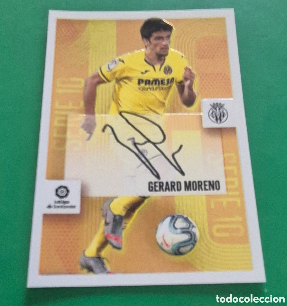 Cromos de F&uacute;tbol: CROMO GERARD MORENO 5 SERIE 10 VILLARREAL LIGA 2020 2021 20 21 ESTE PANINI NUNCA PEGADO