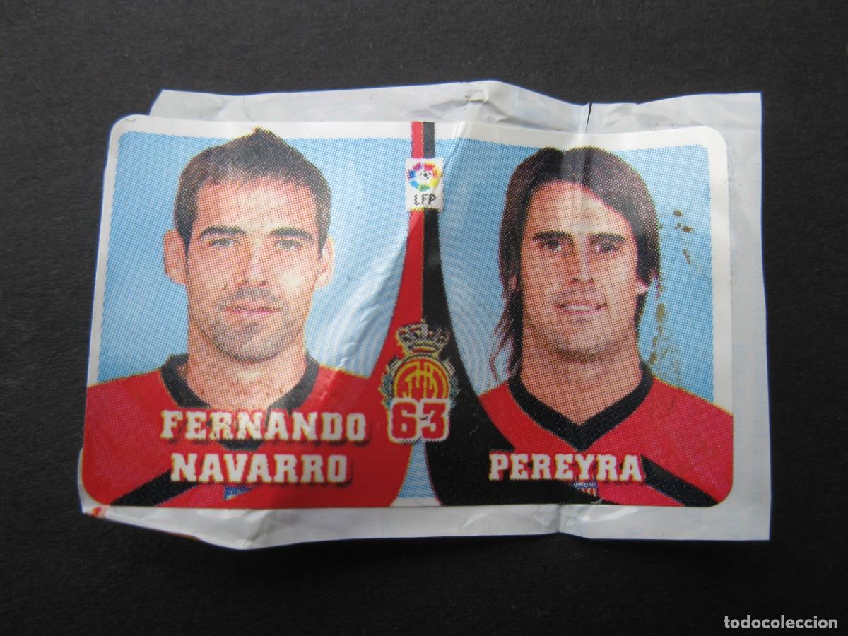 Cromos de F&uacute;tbol: F. NAVARRO Y PEREYRA (R.C.D. MALLORCA) - CROMO N&ordm; 63 - &Aacute;LBUM CHICLE LIGA 2007-2008 - PANINI - 07-08.