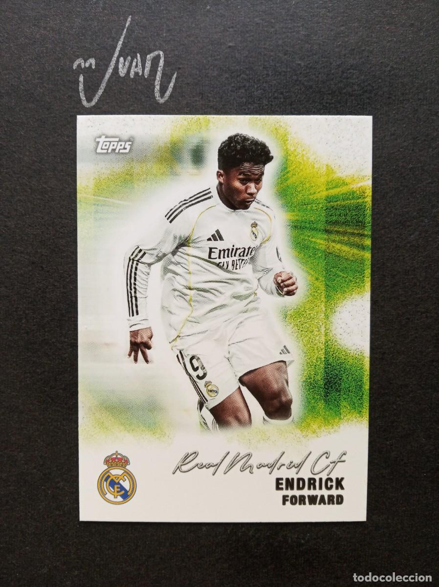 Figurine di Calcio: N&ordm; 31 PITCH PURSUITS ENDRICK REAL MADRID BRASIL ⚽ TOPPS &reg; TEAM SET 2025 2026 25 26 NUEVO