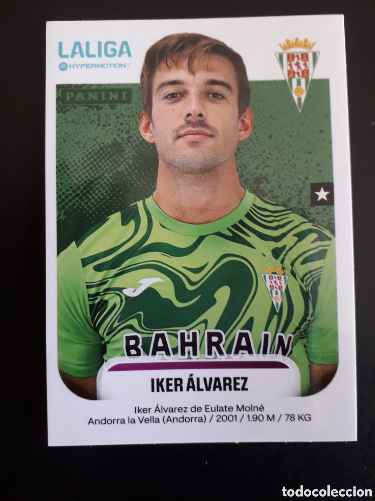 Figurine di Calcio: IKER &Aacute;LVAREZ C&Oacute;RDOBA N&deg; 138 LALIGA HYPERMOTION 25 26 2025 2026 PANINI SIN PEGAR PEDIDO M&Iacute;NIMO 3&euro;