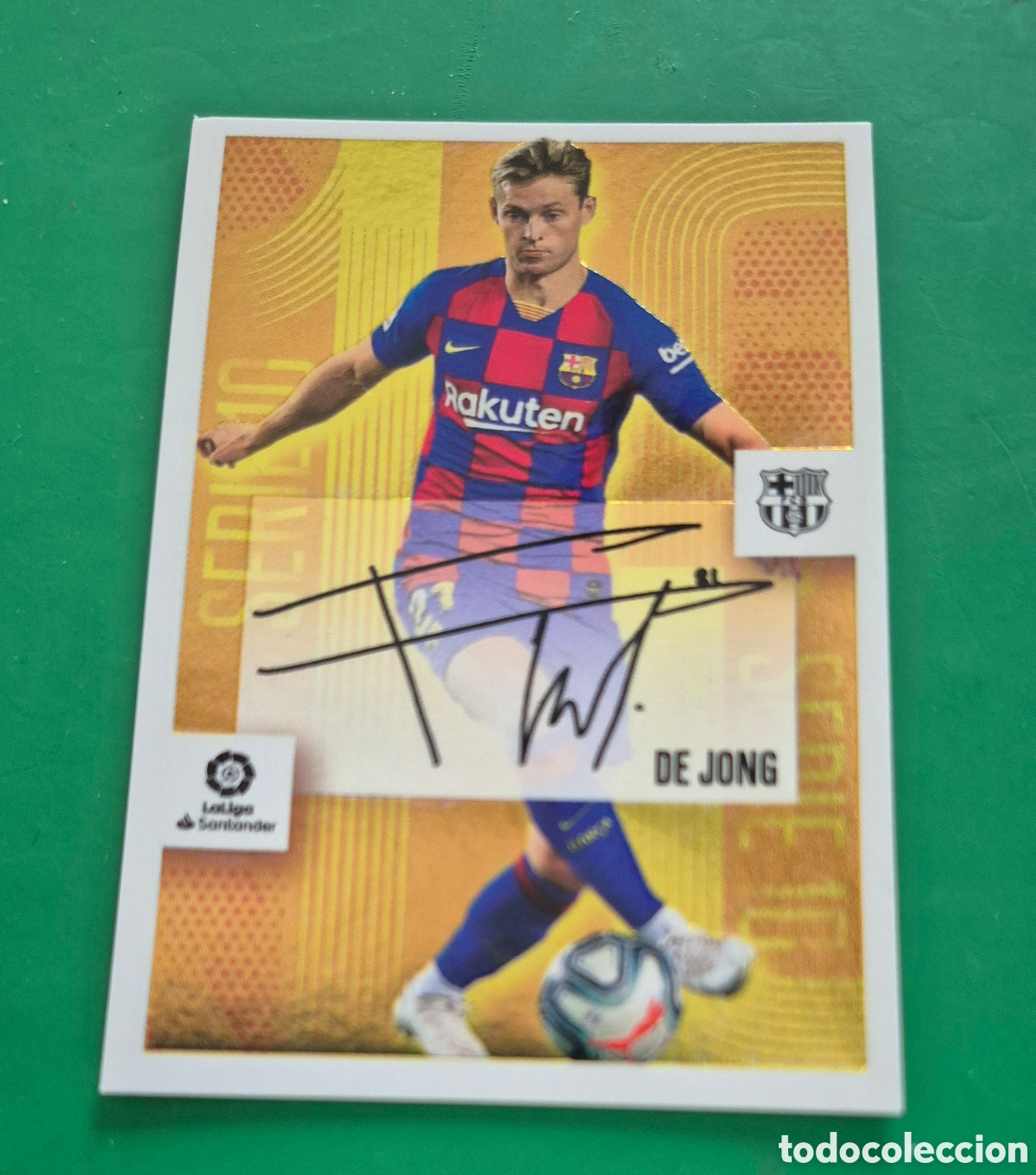 Figurine di Calcio: CROMO LIGA 2020 2021 20 21 COLECCIONES ESTE PANINI SERIE 10 N&ordm;3 DE JONG-BARCELONA NUNCA PEGADO