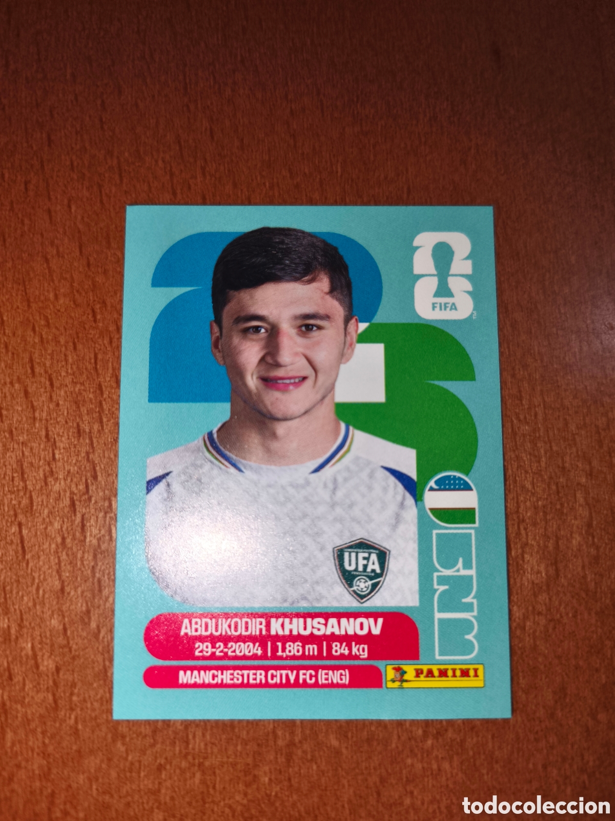 Cromos de F&uacute;tbol: UZB9 Abdukodir Khusanov Fifa World Cup 2026 Uzbekist&aacute;n