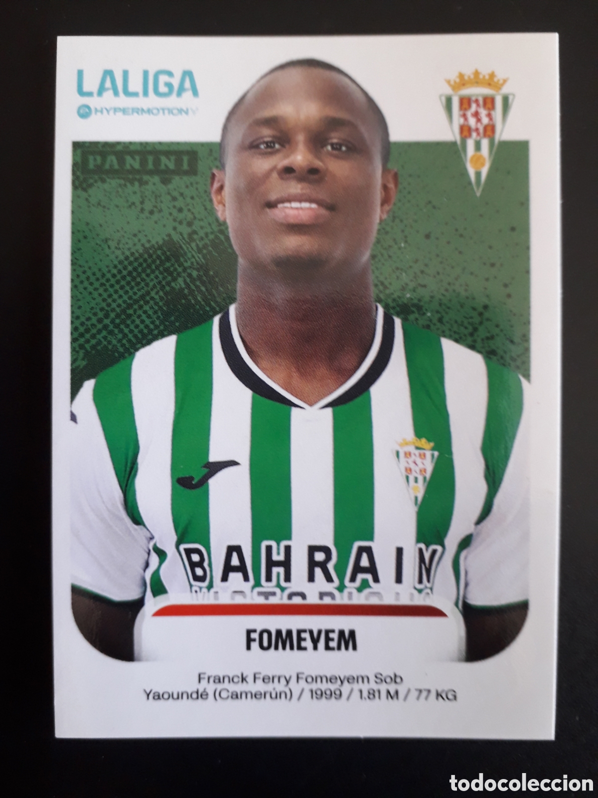 Cromos de F&uacute;tbol: FOMEYEN C&Oacute;RDOBA N&deg; 141 LALIGA HYPERMOTION 25 26 2025 2026 PANINI SIN PEGAR PEDIDO M&Iacute;NIMO 3&euro;.
