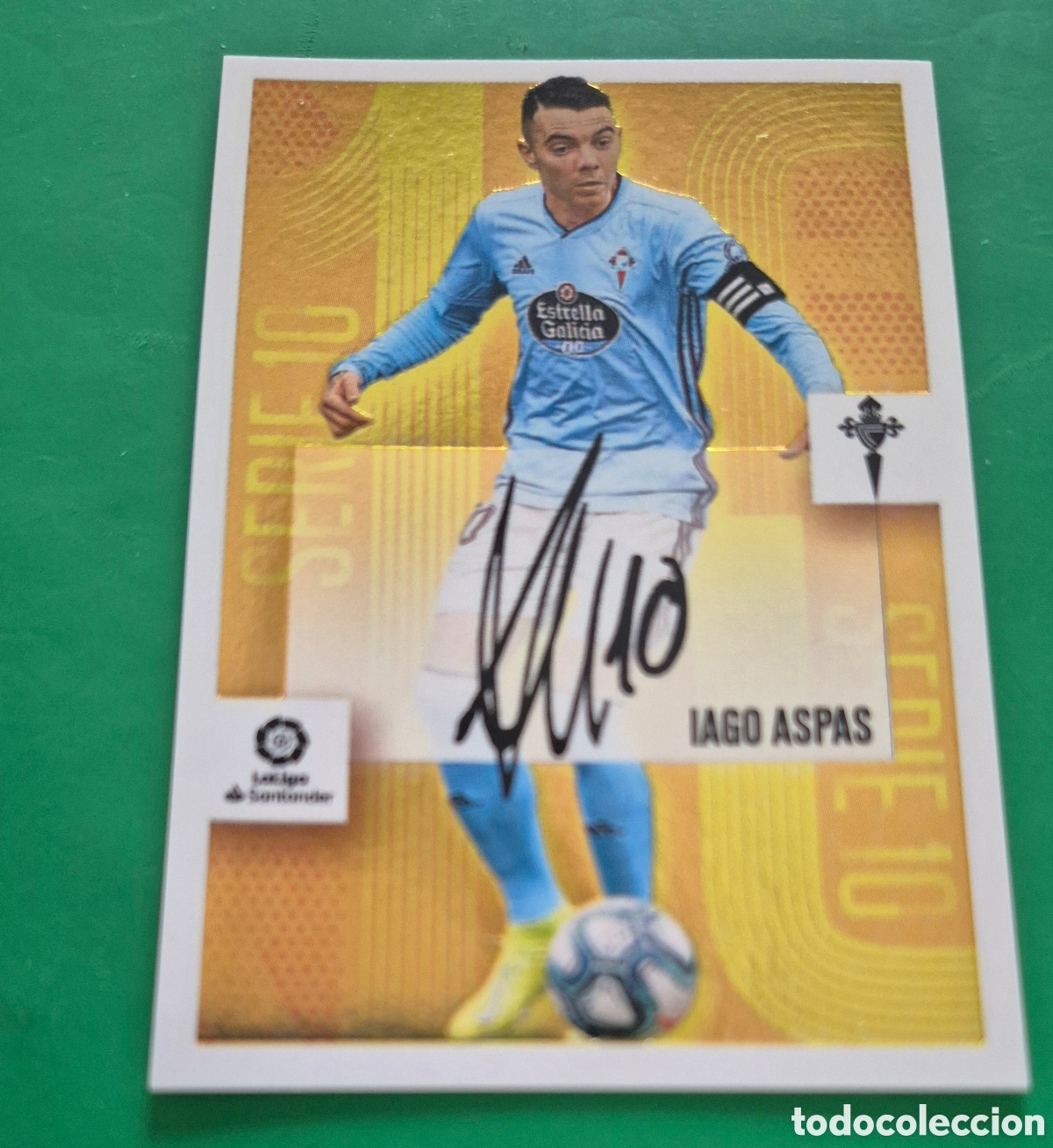 Cromos de F&uacute;tbol: CROMO IAGO ASPAS 9 SERIE 10 CELTA DE VIGO LIGA 2020 2021 20 21 ESTE PANINI NUNCA PEGADO