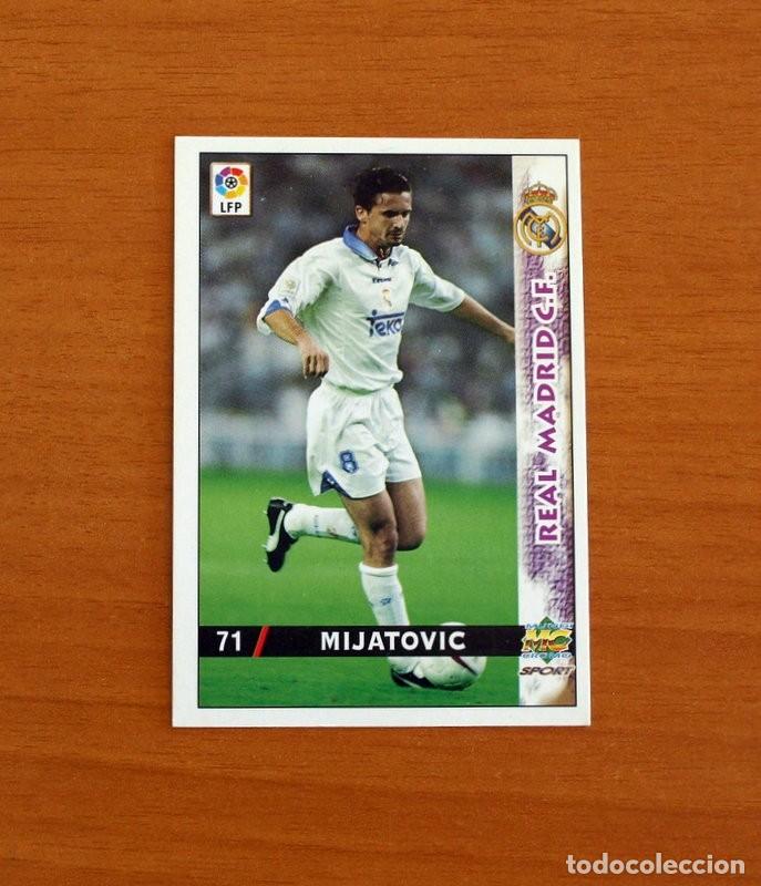 Cromos de F&uacute;tbol: Real Madrid -N&ordm; 71 Mijatovic -Mundicromo Las Fichas de la Liga 1998-1999-98-99