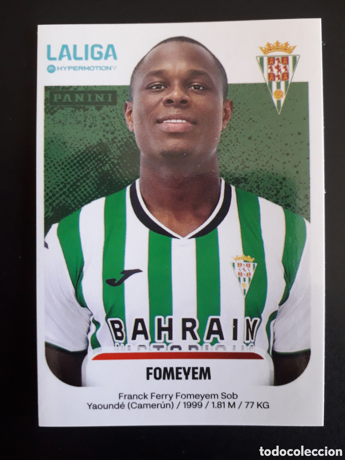 Cromos de F&uacute;tbol: FOMEYEN C&Oacute;RDOBA N&deg; 141 LALIGA HYPERMOTION 25 26 2025 2026 PANINI SIN PEGAR PEDIDO M&Iacute;NIMO 3&euro;