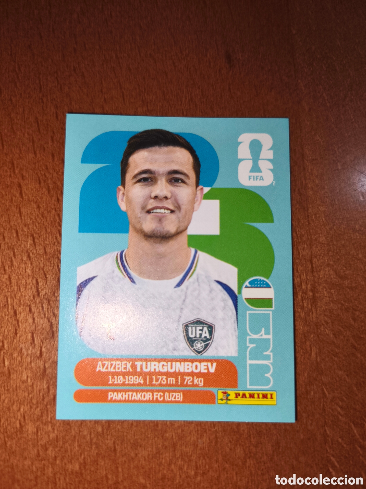 Cromos de F&uacute;tbol: UZB14 Azizbek Turgunboev Fifa World Cup 2026 Uzbekist&aacute;n