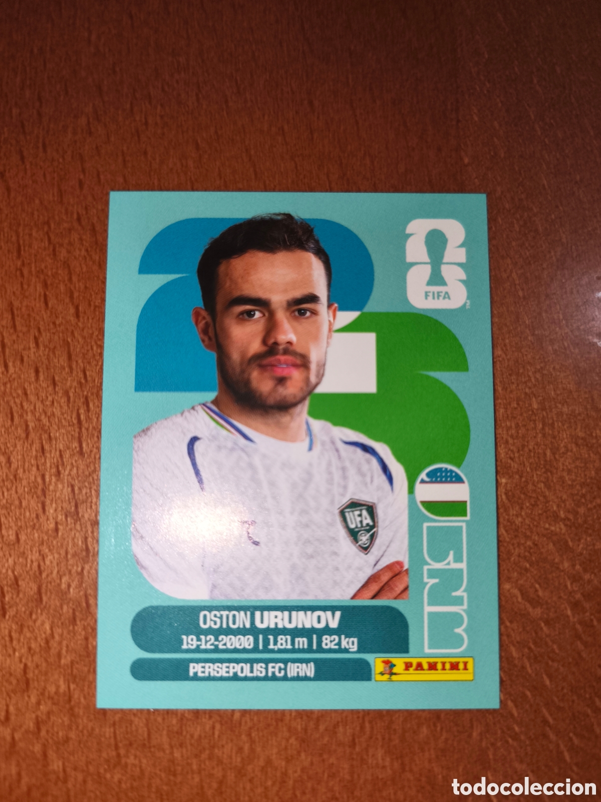 Cromos de F&uacute;tbol: UZB17 Oston Urunov Fifa World Cup 2026 Uzbekist&aacute;n