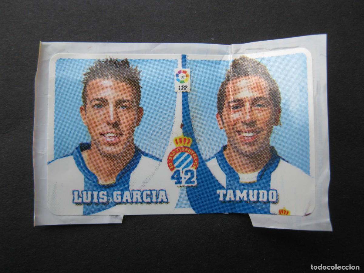 Cromos de F&uacute;tbol: LUIS GARCIA Y TAMUDO (R.C.D. ESPANYOL) - CROMO N&ordm; 42 - &Aacute;LBUM CHICLE LIGA 2007-2008 - PANINI - 07-08.