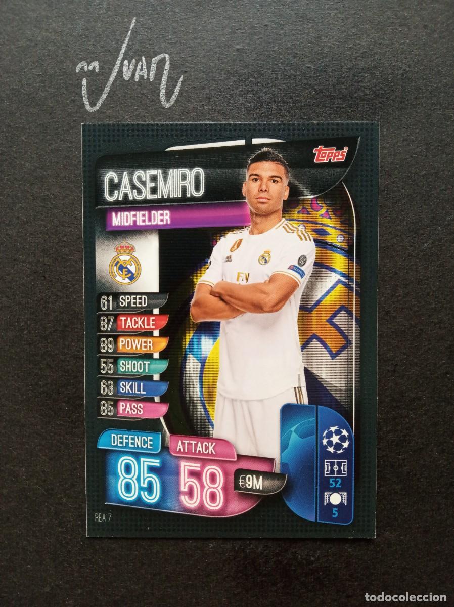 Cromos de F&uacute;tbol: REA 7 #160 CASEMIRO REAL MADRID BRASIL ⚽ TOPPS &reg; MATCH ATTAX UEFA CHAMPIONS LEAGUE 2019 2020 19 20