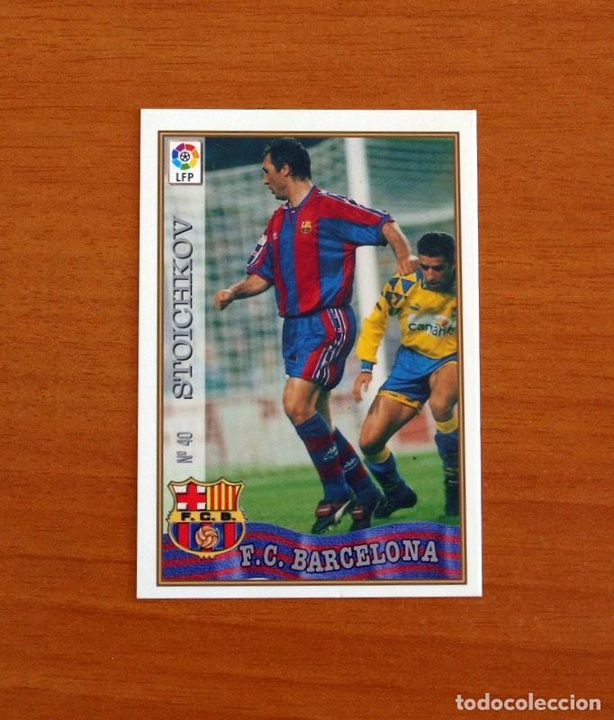 Cromos de F&uacute;tbol: Barcelona - N&ordm; 40 Stoichkov - Mundicromo ficha de la Liga 1997-1998, 97-98