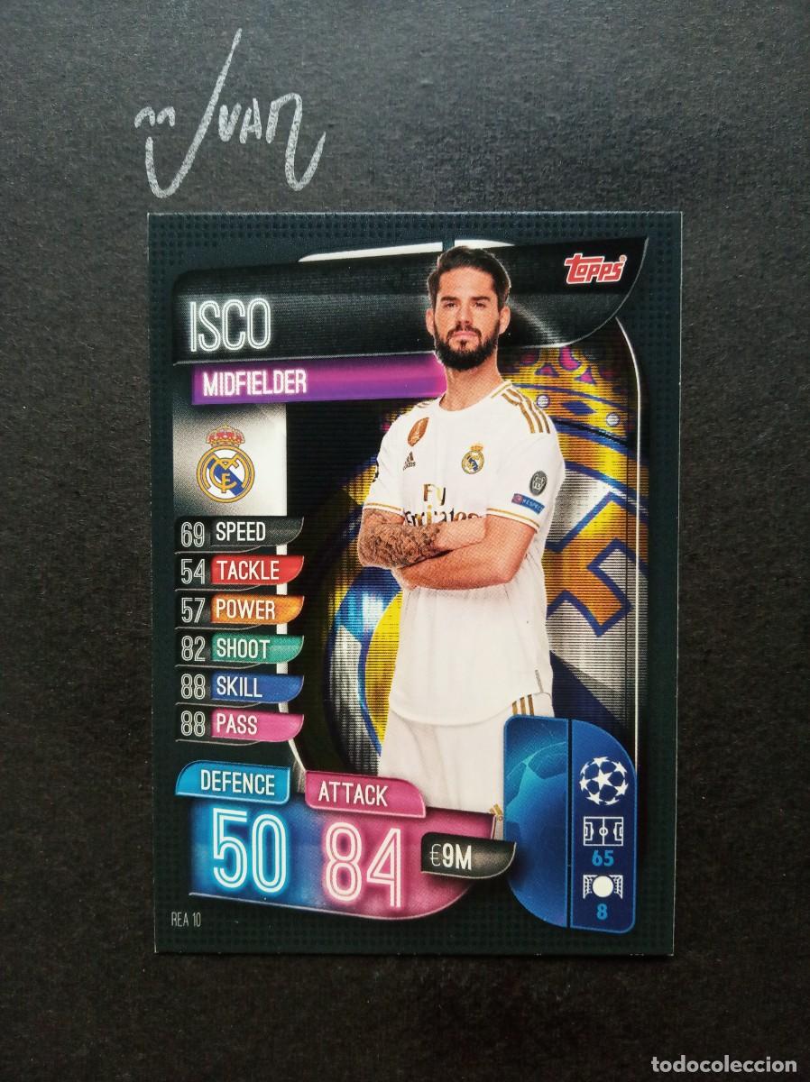 Figurine di Calcio: REA 10 #163 ISCO REAL MADRID ESPA&Ntilde;A ⚽ TOPPS &reg; MATCH ATTAX UEFA CHAMPIONS LEAGUE 2019 2020 19 20