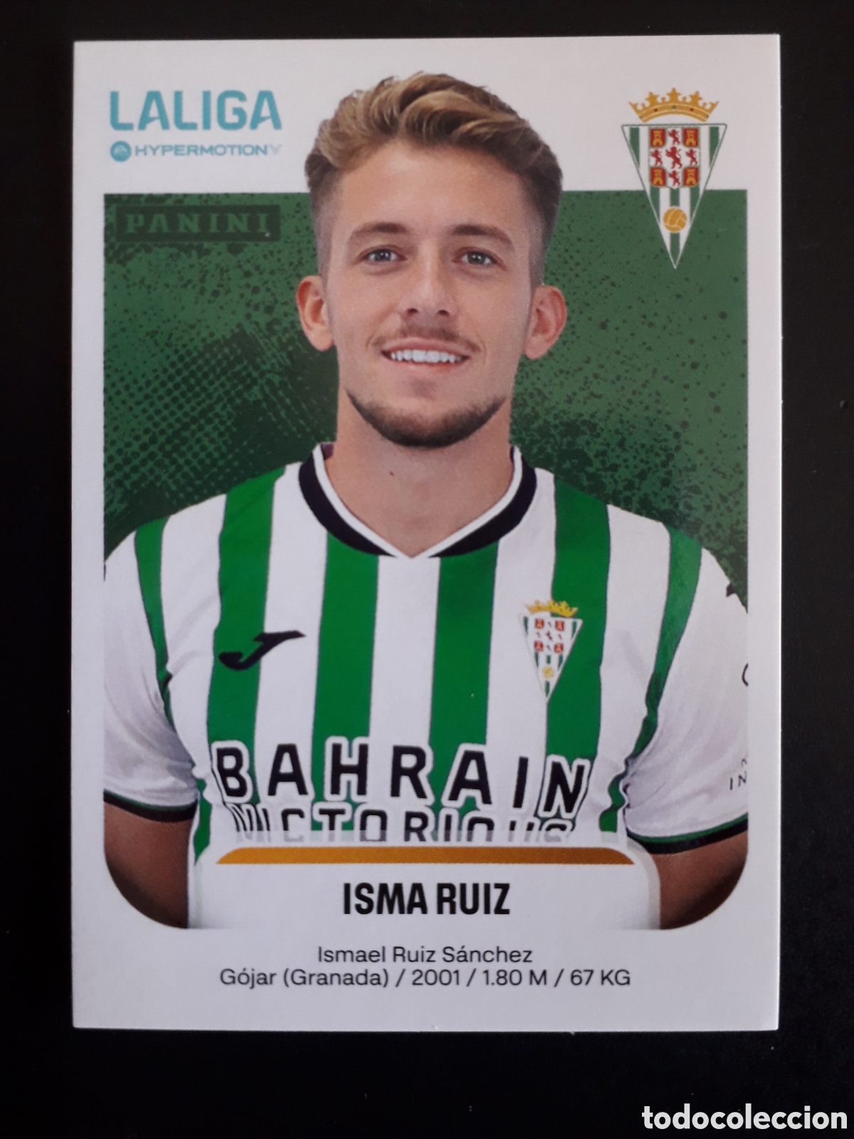 Cromos de F&uacute;tbol: ISMA RUIZ C&Oacute;RDOBA N&deg; 145 LALIGA HYPERMOTION 25 26 2025 2026 PANINI SIN PEGAR PEDIDO M&Iacute;NIMO 3&euro;.